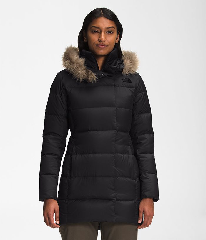 The North Face Parka Dames New Dealio Down HQEJ79082 - Zwart